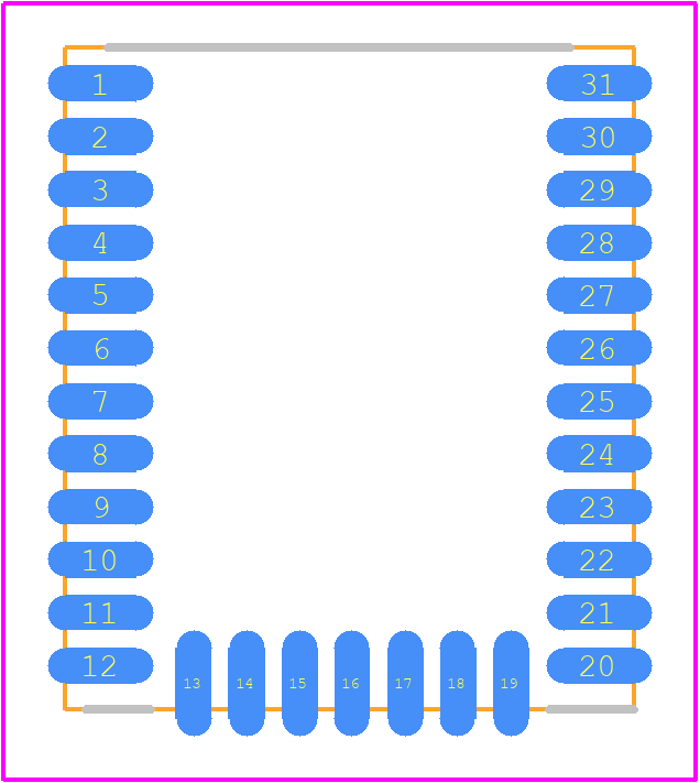 MGM210LA22JNF2R - Silicon Labs PCB footprint - Other - Other - MGM210LA22JNF2R-4