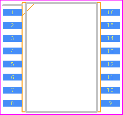 MAX743EWE+T - Analog Devices PCB footprint - Small Outline Packages - Small Outline Packages - 16  LEAD SMALL OUTLINE, WIDE (WE)