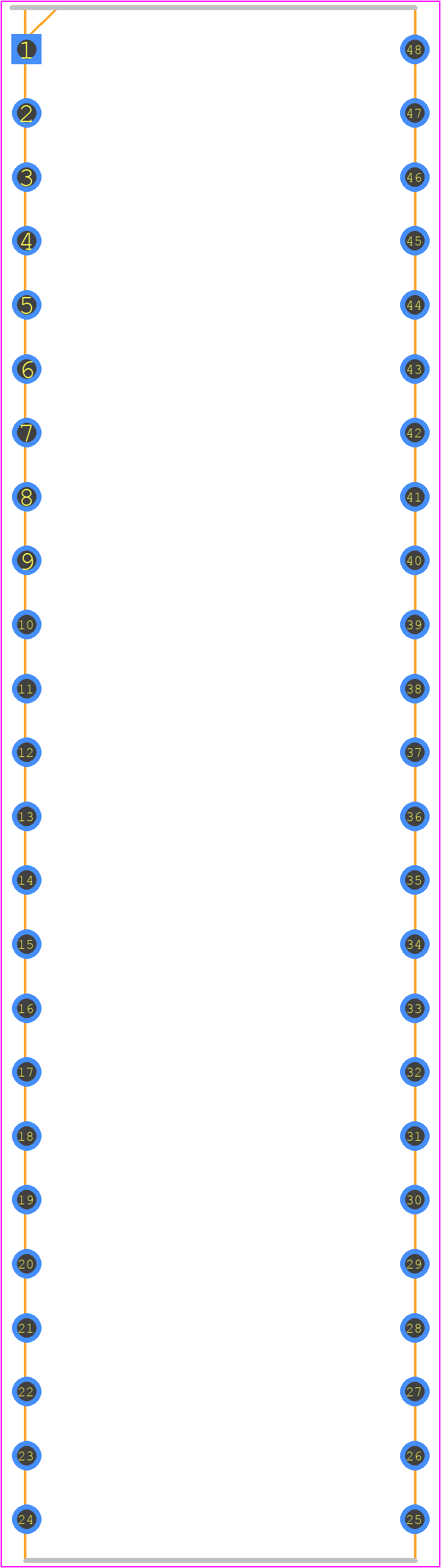 7142LA55CB - Renesas Electronics PCB footprint - Ceramic Dual-In-Line Packages - Ceramic Dual-In-Line Packages - SB48