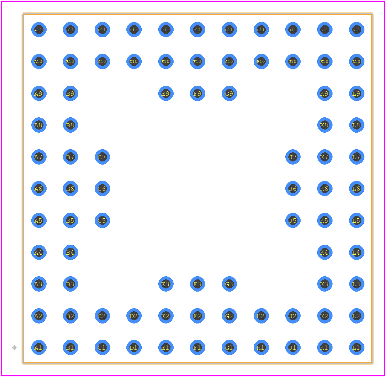 7025L20G - Renesas Electronics PCB footprint - Other - Other - GU84_REV02
