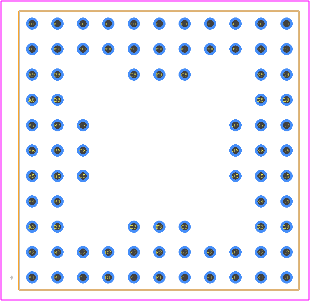 7008S25G - Renesas Electronics PCB footprint - Other - Other - GU84