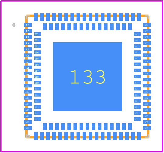 89HPES4T4ZBNQG8 - Renesas Electronics PCB footprint - Other - Other - NQG132