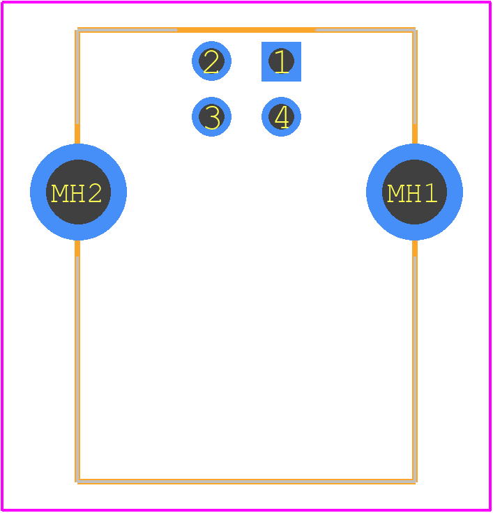 USB-B-S-F-B-TH-R - SAMTEC PCB footprint - Other - Other - USB-B-S-F-B-TH-R-1