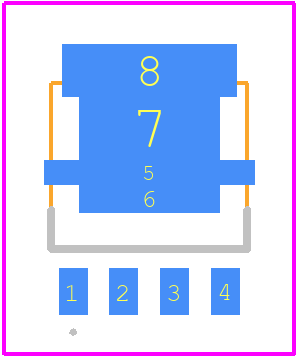 NVMYS2D9N04CLTWG - onsemi PCB footprint - Other - Other - LFPAK4 4.90x4.15x1.15MM, 1.27P CASE 760AB ISSUE D_24