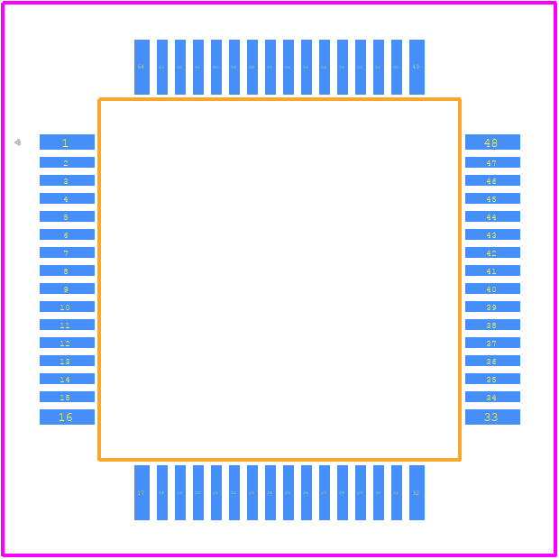 LPC2134FBD64 - NXP PCB footprint - Other - Other - LPC2134FBD64