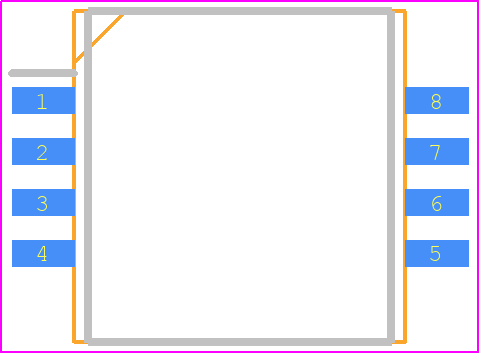 MPXH6400AC6U - NXP PCB footprint - Small Outline Packages - Small Outline Packages - SO8_IM