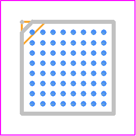 TDA19988BET/C1,151 - NXP PCB footprint - BGA - BGA - SOT962-3