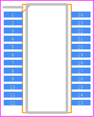 ADP1048ARQZ-R7 - Analog Devices PCB footprint - Small Outline Packages - Small Outline Packages - (RQ-24)