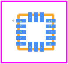MMA8453QT - NXP PCB footprint - Other - Other - MMA8453QT-2