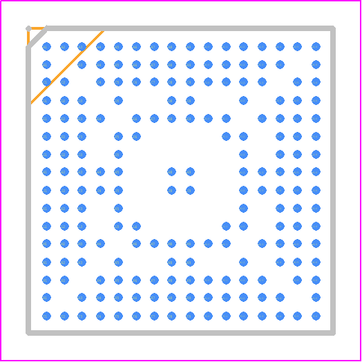 SAM9X60D6KT-I/4GB - Microchip PCB footprint - BGA - BGA - 196-Lead Thin Fine Pitch Ball Grid Array (4GB) - 11x11x1.2 mm Body [TFBGA]