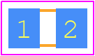 TMF212B7104MGHT - TAIYO YUDEN PCB footprint - Resistor Chip - Resistor Chip - TMF212