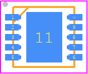 LT8609AJDDM-5#PBF - Analog Devices PCB footprint - Small Outline No-lead - Small Outline No-lead - 10-Lead (3mm × 3mm) Plastic Side Wettable DFN