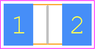 CRGS2512J56K - TE Connectivity PCB footprint - Resistor Chip - Resistor Chip - CRGS2512