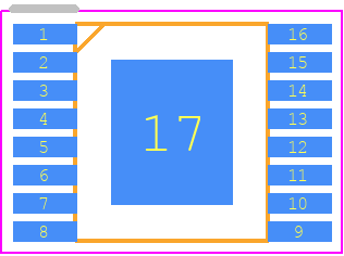 NCP1096 - onsemi PCB footprint - Small Outline Packages - Small Outline Packages - TSSOP 16 4.4*5