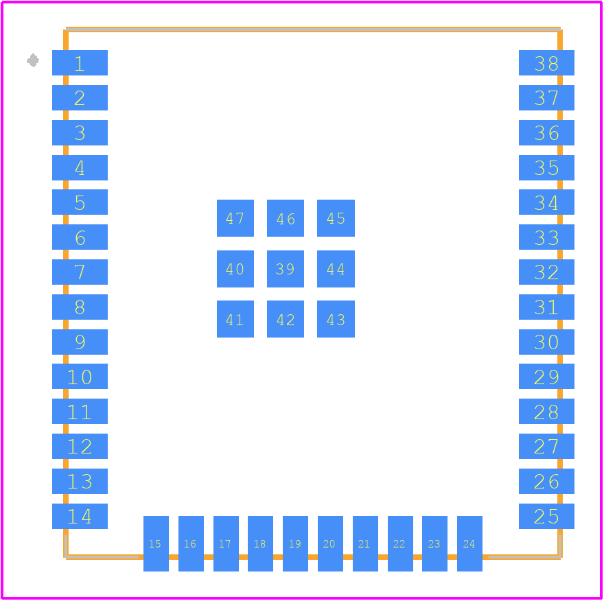 ESP32-WROOM-32UE (16MB) - Espressif Systems PCB footprint - Other - Other - ESP32-WROOM-32UE (16MB)-1