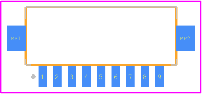 DF13-9P-1.25H(20) - Hirose PCB footprint - Other - Other - DF13-9P-1.25H(20)-6