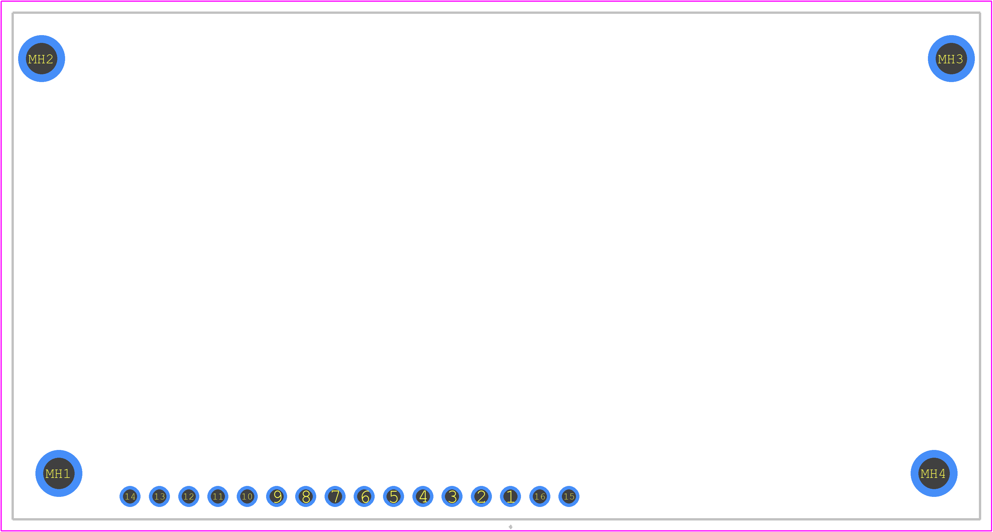 162H BA BW - Displaytech PCB footprint - Other - Other - 162H BA BW-1