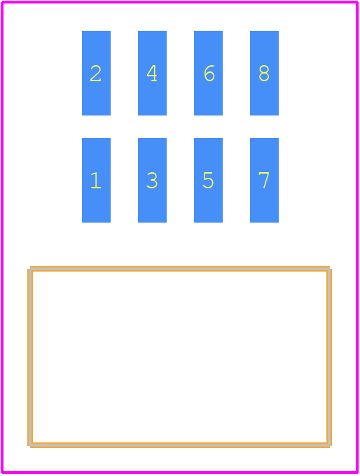 151120-0408 - Molex PCB footprint - Other - Other - 151120-0408-2
