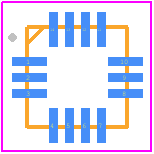 LMH6554LEX/NOPB - Texas Instruments PCB footprint - Quad Flat No-Lead - Quad Flat No-Lead - NHJ0014A _ 2021