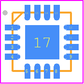 AD5721BCPZ-RL7 - Analog Devices PCB footprint - Quad Flat No-Lead - Quad Flat No-Lead - (CP-16-22)_2022