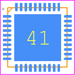 ALC5651-CGT - Realtek PCB footprint - Quad Flat No-Lead - Quad Flat No-Lead - QFN-41