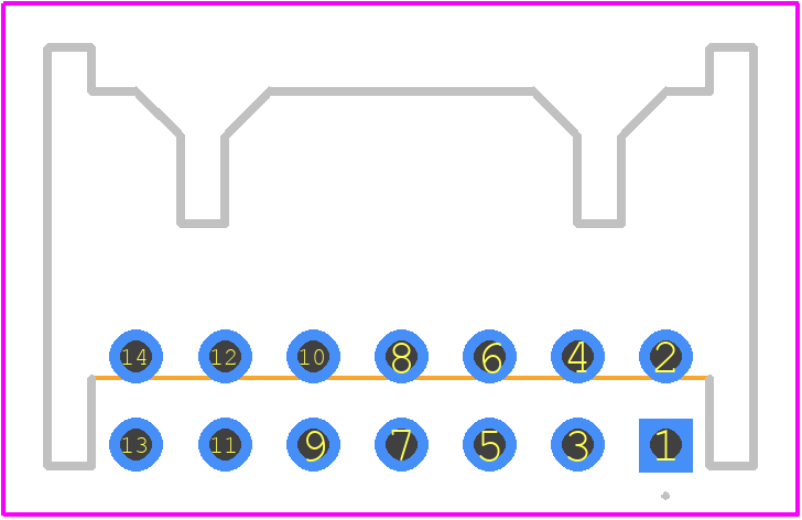 A2006WR-2x7P - CJT PCB footprint - Other - Other - A2006WR-2x7P-2