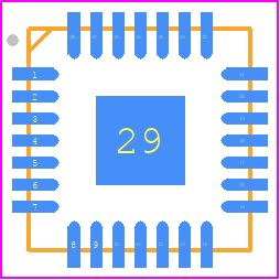 R5F211B4NP#U0 - Renesas Electronics PCB footprint - Quad Flat No-Lead - Quad Flat No-Lead - PWQN0028KA-B