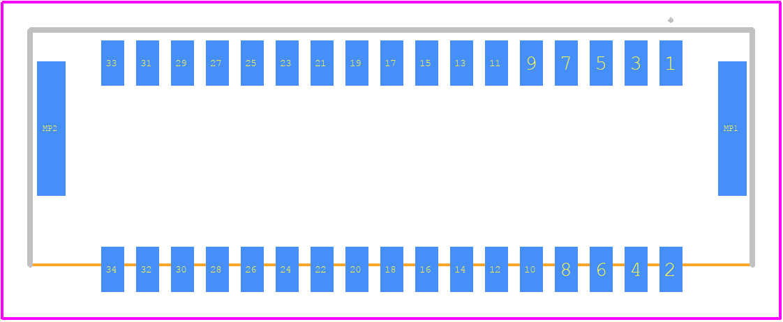505433-3471 - Molex PCB footprint - Other - Other - 505433-3471-2