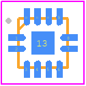 RFSW6042TR7 - Qorvo PCB footprint - Quad Flat No-Lead - Quad Flat No-Lead - RFSW6042TR7