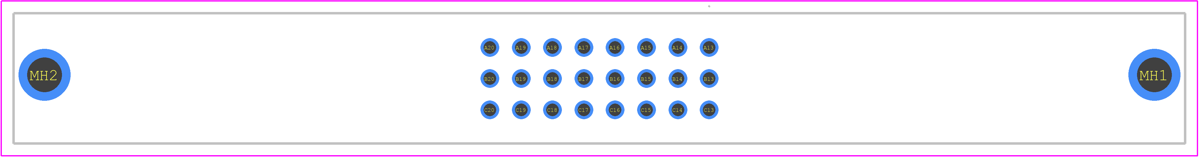 354247 - ERNI PCB footprint - Other - Other - 354247-1