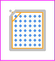 PCAL6534EVJ - NXP PCB footprint - BGA - BGA - VFBGA42