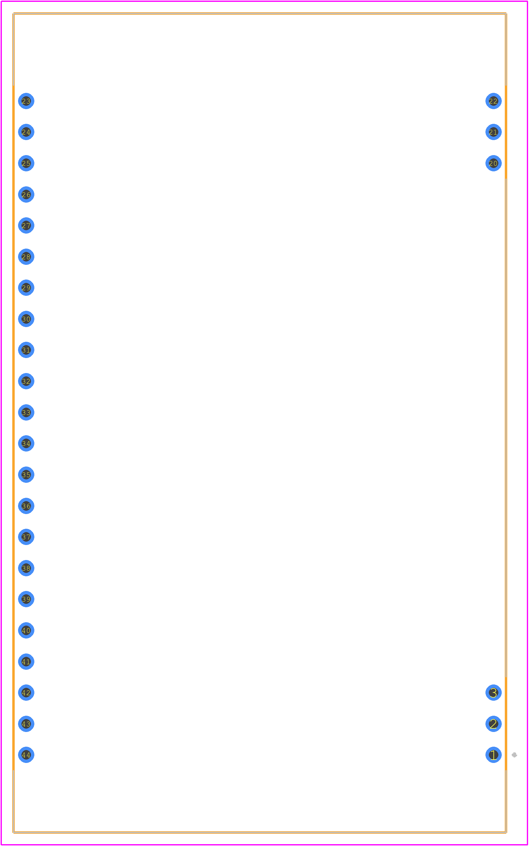 EA FL-22P - Display Visions PCB footprint - Other - Other - EA FL-22P-5