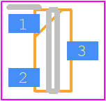 APX810S00-44SR-7 - Diodes Incorporated PCB footprint - SOT23 (3-Pin) - SOT23 (3-Pin) - SOT-23 (f)---