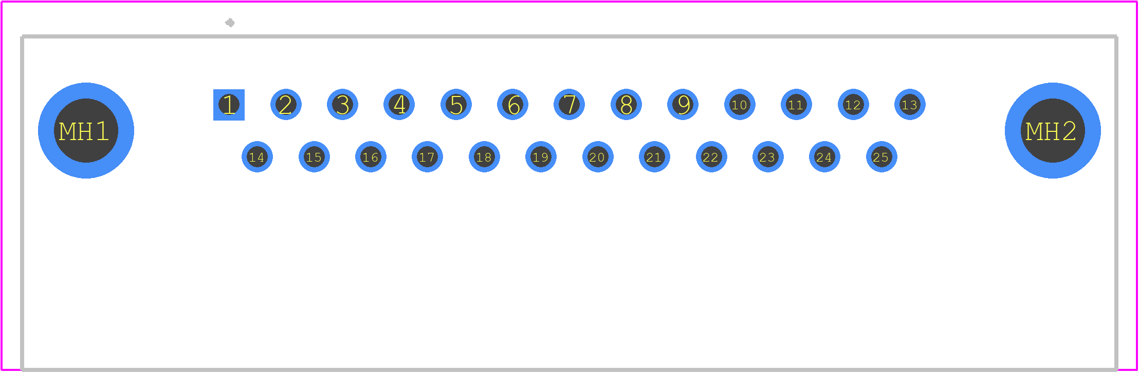 09653226803 - HARTING PCB footprint - Other - Other - 09653226801