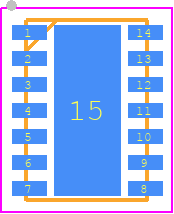 TJA1043TKY - NXP PCB footprint - Small Outline No-lead - Small Outline No-lead - SOT1086-2