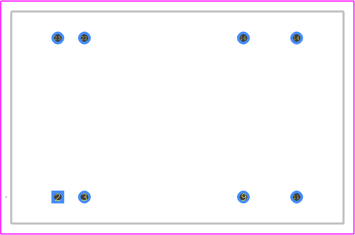 DH06D1215A - Delta Electronics PCB footprint - Other - Other - DH06D1215A-2