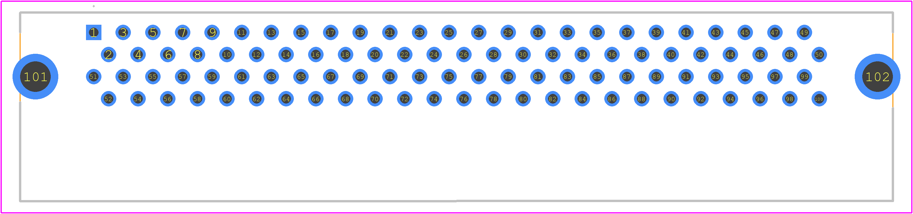 5176381-4 - TE Connectivity PCB footprint - Other - Other - 5176381-4-2