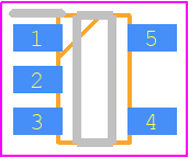 LP3992-33B5F - LOWPOWER PCB footprint - SOT23 (5-Pin) - SOT23 (5-Pin) - SOT23-3