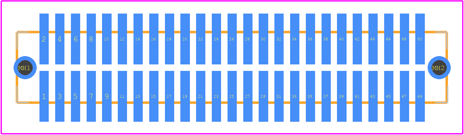 104693-5 - TE Connectivity PCB footprint - Other - Other - 104693-5-2