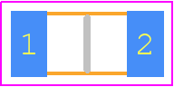 PTS120630V016 - Eaton PCB footprint - Fuses Chip - Fuses Chip - PTS120630V016