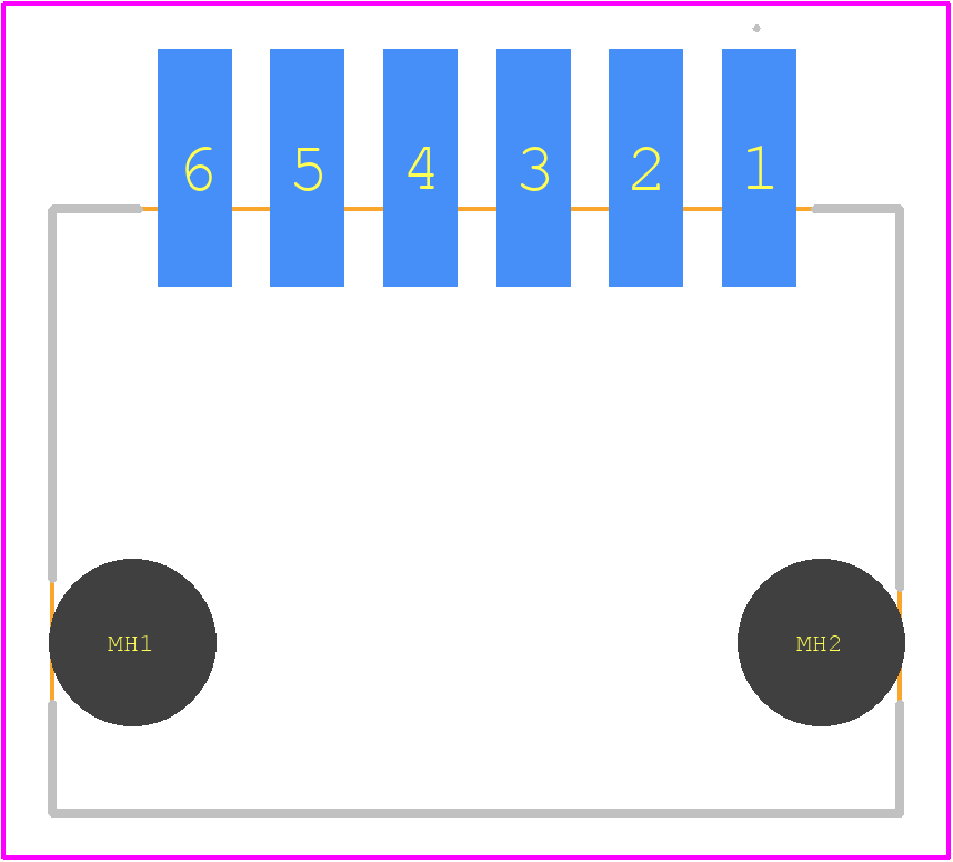 15-91-7060 - Molex PCB footprint - Other - Other - 15-91-7060-1