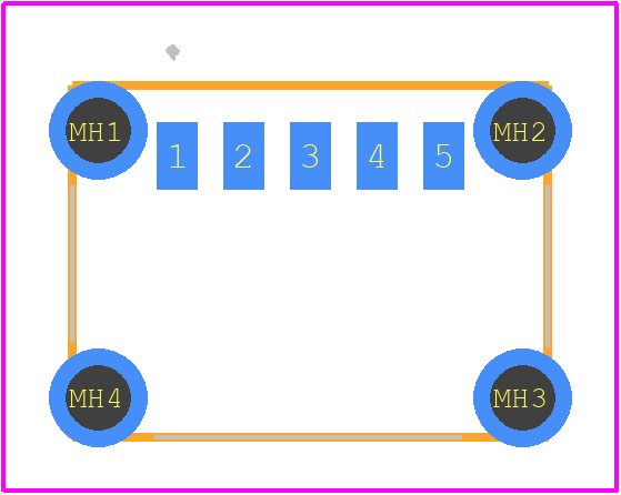 202-02970-00518 - Amphenol PCB footprint - Other - Other - 202-02970-00518-2