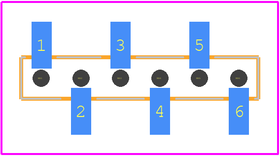 2307815-6 - TE Connectivity PCB footprint - Other - Other - 2307815-6-5