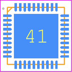 MC34PF1510A1EP - NXP PCB footprint - Quad Flat No-Lead - Quad Flat No-Lead - SOT1369-4