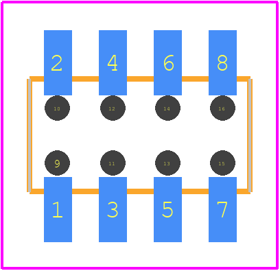 2314846-8 - TE Connectivity PCB footprint - Other - Other - 2314846-8-3