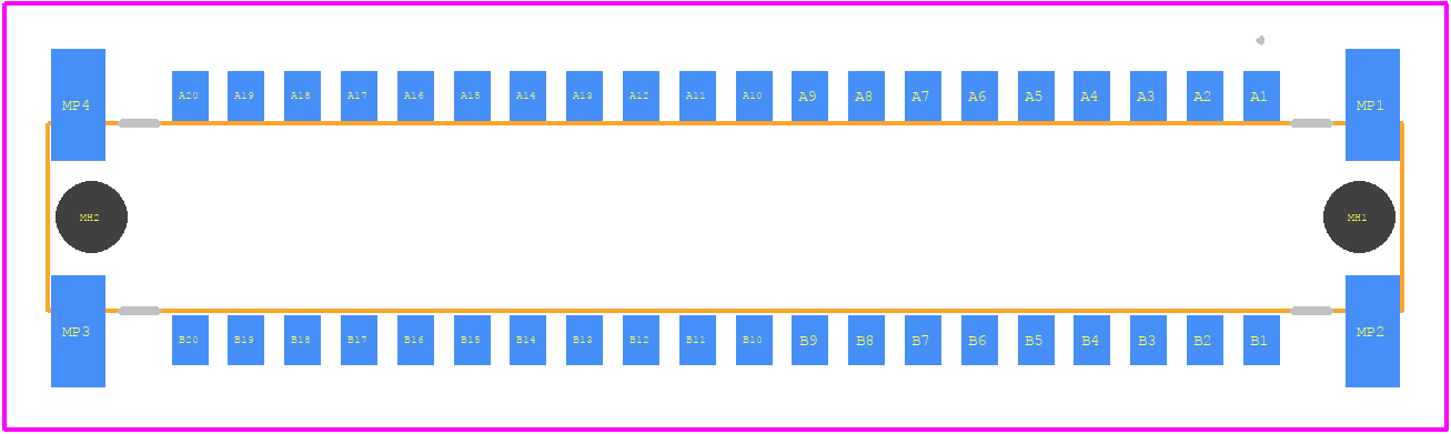 204632 - TE Connectivity PCB footprint - Other - Other - 204632-1_
