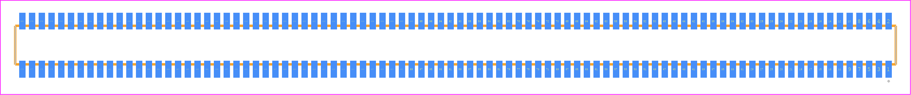 CLE-190-01-G-DV - SAMTEC PCB footprint - Other - Other - CLE-190-01-X-DV