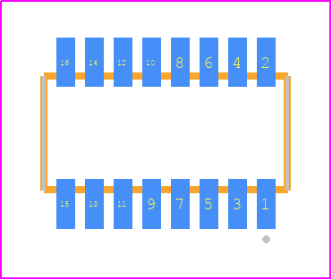 CLE-108-01-F-DV-TR - SAMTEC PCB footprint - Other - Other - CLE-108-01-X-DV-TR