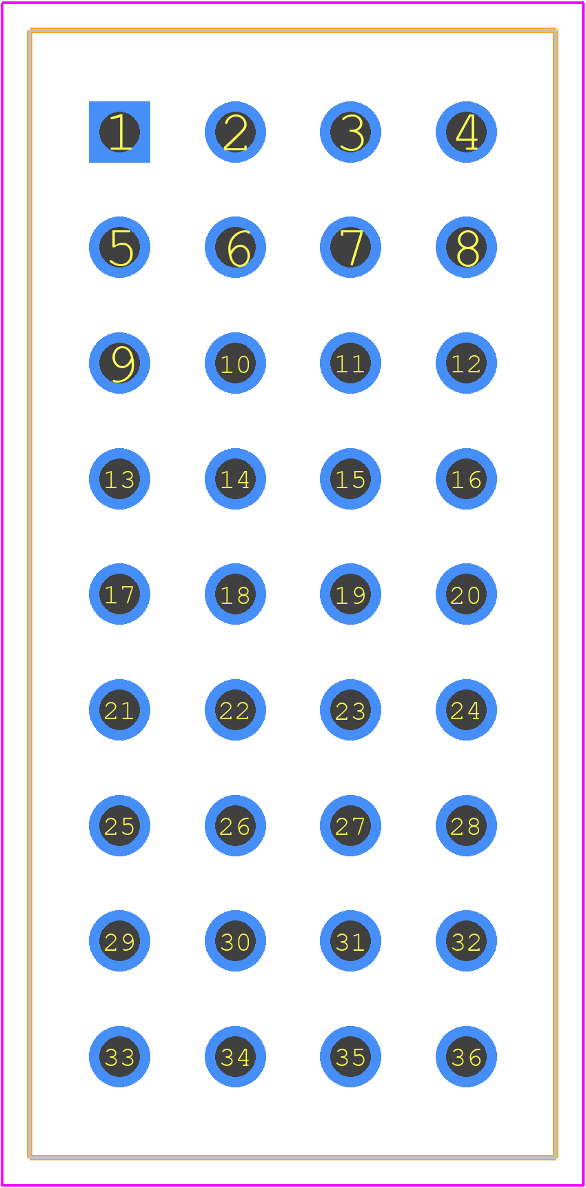 640506-3 - TE Connectivity PCB footprint - Other - Other - 640506-3-2