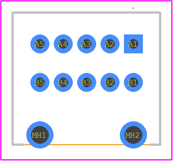 1-1554590-5 - TE Connectivity PCB footprint - Other - Other - 1-1554590-5-1